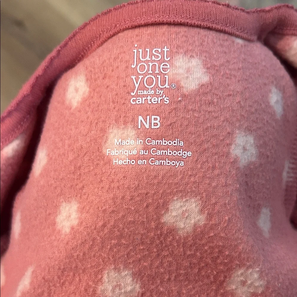 Carter’s Pink Sheep Print Baby One Piece